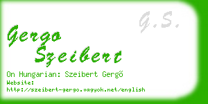 gergo szeibert business card